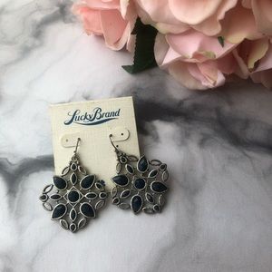 Lucky Brand Silver and Blue Earrings